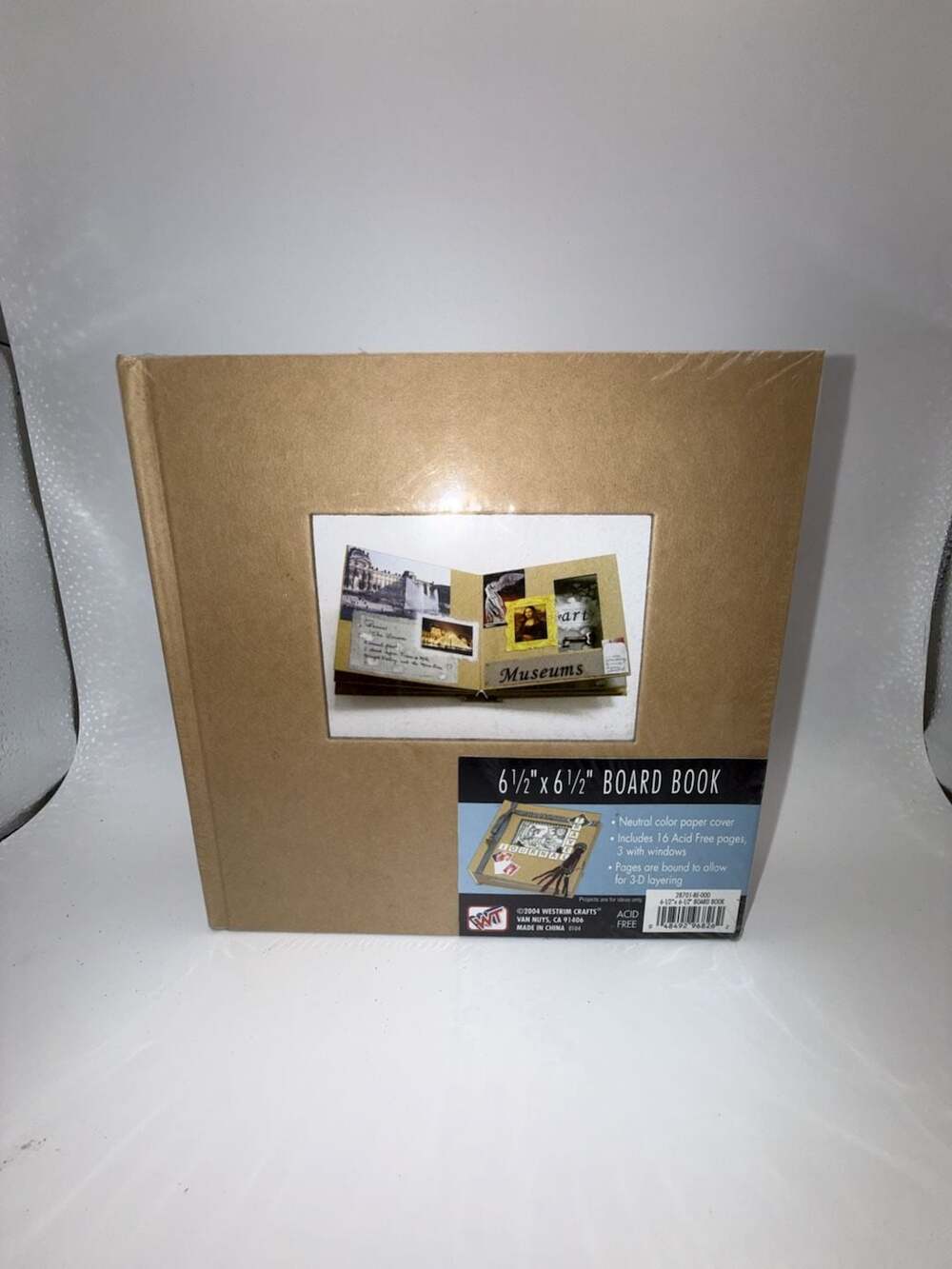 Westrim Crafts 6.5" x 6.5" Acid Free Board Book Scrapbook Journal